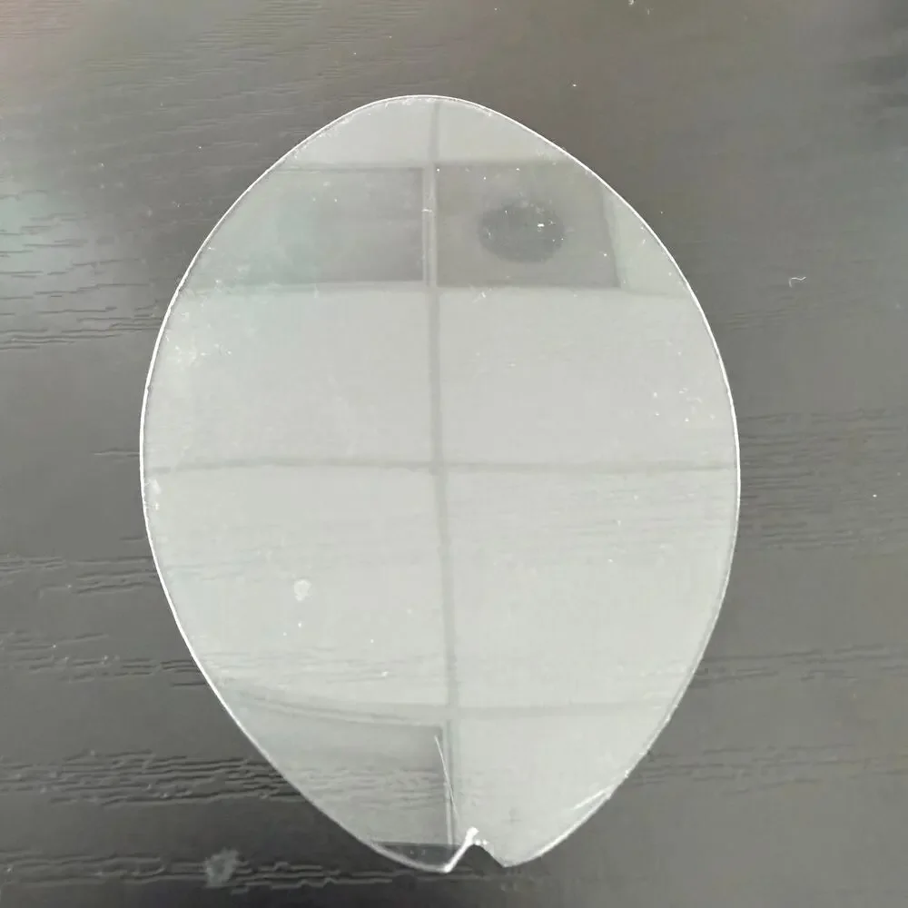 Mikasa Glass Striped Oval Picture Frame 6”x5” READ